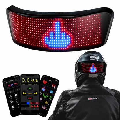 Funny LED Helmet Display
