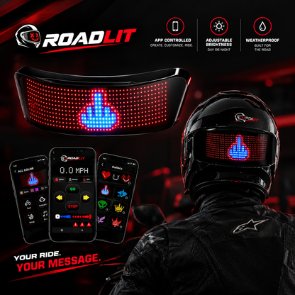 Funny LED Helmet Display